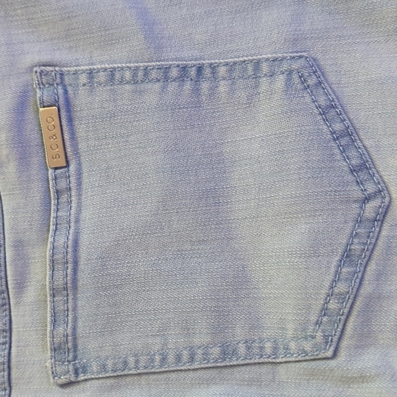 S.C & Co. Light Wash Denim Jean Skort Skirt with Stretchy Shorts Under Size XXL - Picture 4 of 6